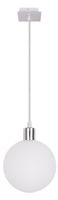 Oden lampa wisząca chromowy 1x40W G9 klosz biały 15cm