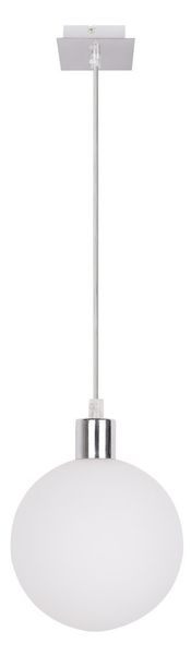 Oden lampa wisząca chromowy 1x40W G9 klosz biały 15cm zdjęcie 1