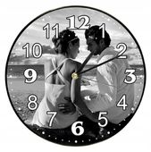 ZEGAR PREZENT walentynki duży wybór wzorów + twoje zdjęcie grafika