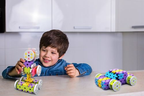 KLOCKI KONSTRUKCYJNE Wafle MELI Basic 150 ELEMENTÓW KREATYWNA ZABAWA DZIECI na Arena.pl