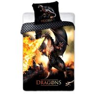 Pościel licencyjna 140x200cm OGNISTY SMOK