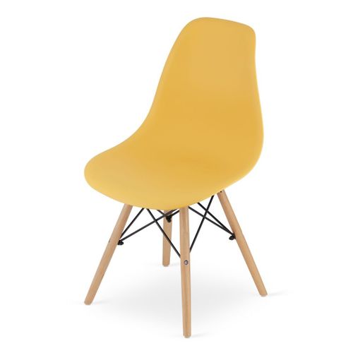 Krzesło OSAKA musztarda / nogi naturalne x 4 na Arena.pl