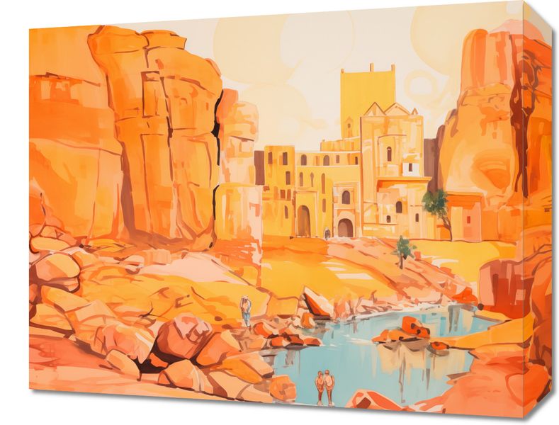 Obraz 50x40cm Ruiny pod Słońcem zdjęcie 1