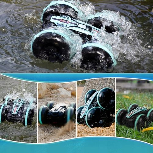 SAMOCHÓD ZDALNIE STEROWANY RC GESTAMI AMFIBIA 4x4 360° PŁYWAJĄCY 2 PILOTY na Arena.pl