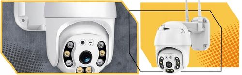 KAMERA ZEWNETRZNA WIFI OBROTOWA IP FULL HD 360 MONITORING ZOOM 4x DETEKCJA na Arena.pl