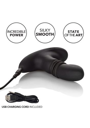 wibrujący plug analny eclipse calexotics czarny 9.5 cm na Arena.pl