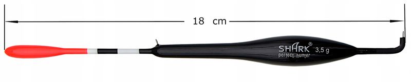 SPŁAWIK PRZELOTOWY boczny Z BALSY 3,5 g/ 18 cm SHARK zdjęcie 2
