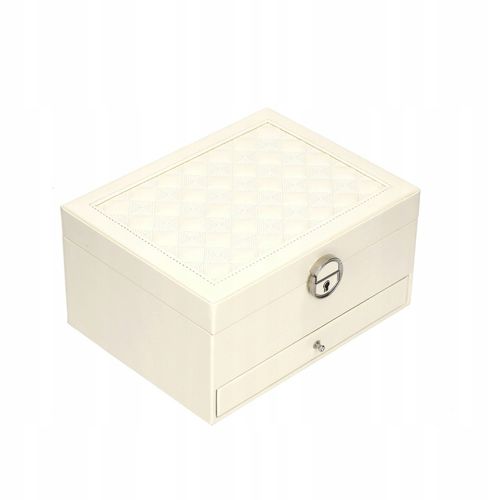 SZKATUŁKA NA BIŻUTERIĘ PUDEŁKO KUFEREK POJEMNY ORGANIZER ELEGANCKI C2 na Arena.pl