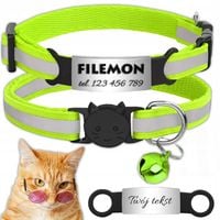 OBROŻA DLA KOTA ADRESÓWKA ODBLASKOWA INDETYFIKATOR KOT PIES + GRAWER
