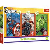 Puzzle 3X50 Twój Bohater Avengers 34891