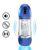 sonicpull pompa intymna z funkcją ssania i wibracji metallic blue