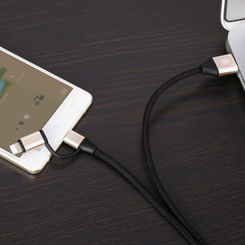 Kabel 2w1 micro USB +Lightning Iphone Baseus Yiven na Arena.pl