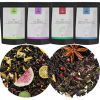 ZESTAW HERBAT liściastych ŚWIĄTECZNYCH aromatyzowanych - 4x50g LVHERB