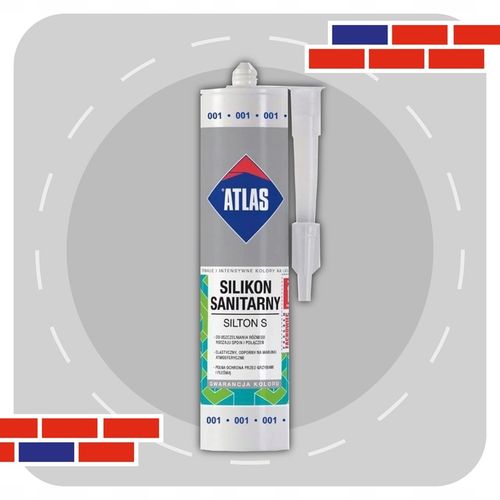 ATLAS SILIKON SANITARNY BIAŁY 280ml na Arena.pl