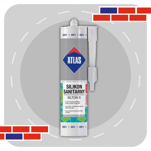ATLAS SILIKON SANITARNY BIAŁY 280ml zdjęcie 2