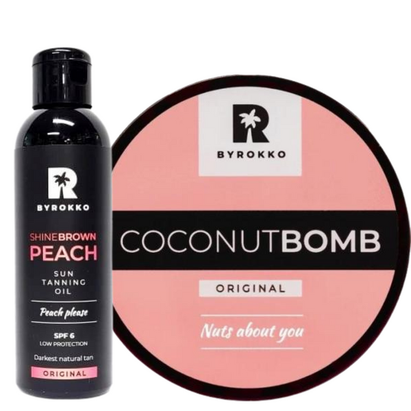 Byrokko Coconut Bomb + Shine Brown Peach SPF6 zdjęcie 1