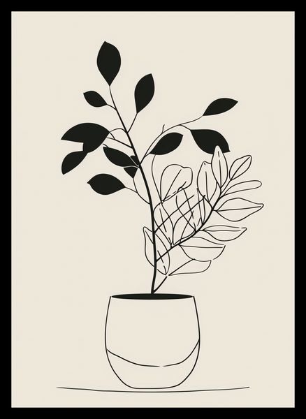 Plakat 25x35cm Prostota Doniczki zdjęcie 2