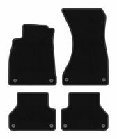 Dywaniki welurowe BASIC do Audi A4 B9 2015- czarne