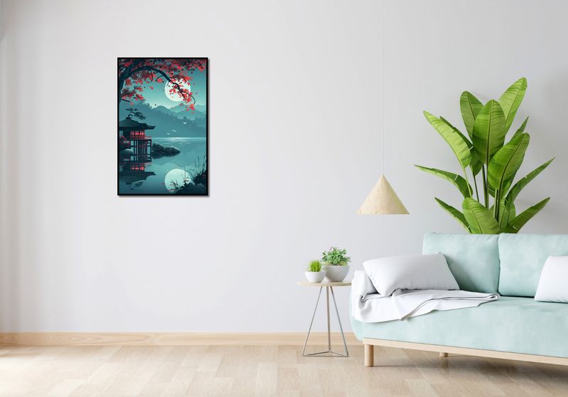 Plakat 53x81cm Japoński Pawilon zdjęcie 4