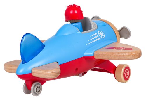 Drewniany Samolot Niebieski na Arena.pl