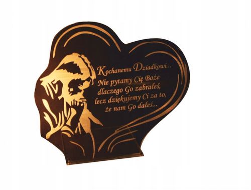 STATUETKA PODSTAWKA POD ZNICZ na grób + grawer XL na Arena.pl