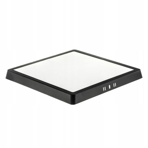 PANEL plafon sufitowy LED NATYNKOWY KWADRAT 24W 2160lm Nie mruga CCD CZARNY na Arena.pl