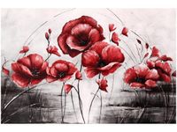 60X40CM CZERWONE MAKI OBRAZ