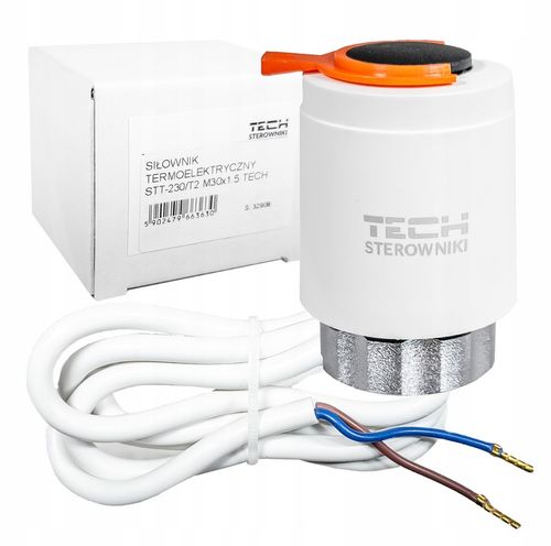 SIŁOWNIK TERMOELEKTRYCZNY DO ROZDZIELACZA ZAWORU STT-230/T2 M30 x 1.5 TECH na Arena.pl