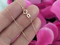 Złoty łańcuszek 375 splot ankier 45cm klasyczny Komunia Chrzest pamiątka