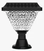 Lampa solarna do słupków bramowych CCT + RGB ogrodu na balustrady Rodzaj / wzór - Wzór 1