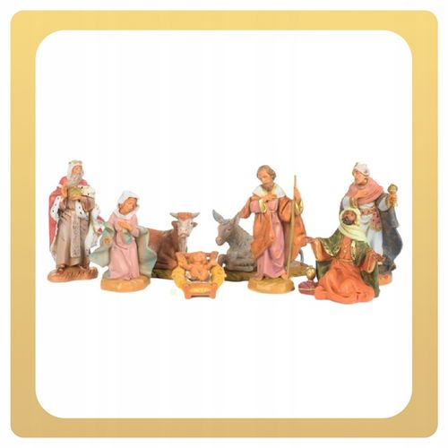 FIGURY DO SZOPKI BOŻONARODZENIOWEJ ŚWIĄTE ORYGINALNE FONTANINI 8 SZTUK 12CM na Arena.pl
