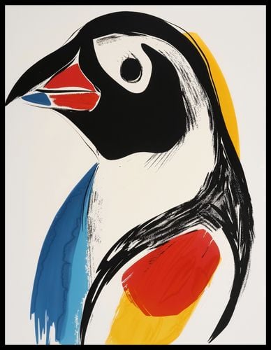 Plakat 50x65cm Portret Ptaka na Arena.pl