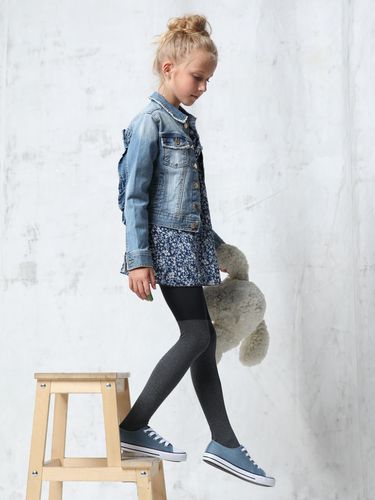 Rajstopy dziecięce mikrofibra czarne z odcięciem 60 DEN 152-158 YOCLUB na Arena.pl