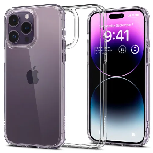 Etui Spigen Ultra Hybrid na iPhone 14 Pro Max - przezroczyste na Arena.pl