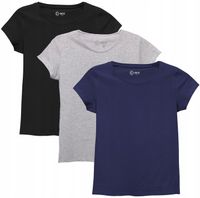 T-Shirt Koszulka Damska ZESTAW 3 PAK MORAJ XXL