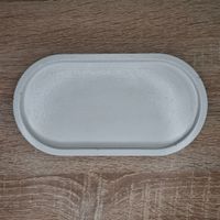 Podstawka Gipsowa Odlew Owalna Duża do Świec Biżuterii Dekoracji Stołu