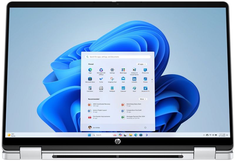 Dotykowy 2w1 HP OmniBook 5 Flip 14 2K IPS Intel Core 7 150U 10-rdzeni 16GB LPDDR5 1TB SSD NVMe Windows 11 Active Pen zdjęcie 6
