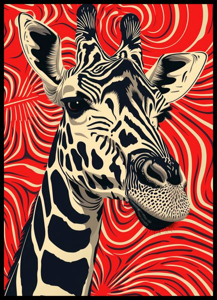 Plakat 50x70cm Wzrok Żyrafy zdjęcie 2