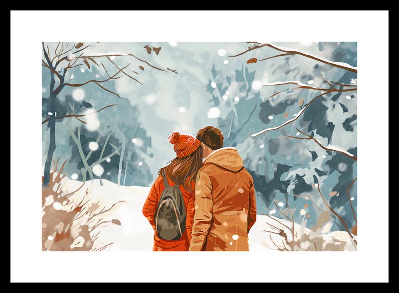 Plakat 30x20cm Razem w Śniegu zdjęcie 3