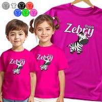 KOSZULKA DZIECIĘCA - ZEBRA NA DZIEŃ ZEBRY DNI SZKOLNE PRZEDSZKOLE - 158 XL