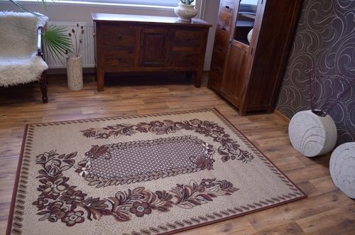 Dywan BCF KRATKA 250x350 cm brąz na Arena.pl
