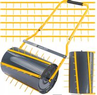 Walec OGRODOWY Do Trawy Aerator Trawnika Ubijak Gleby Ziemi 35L 50CM KOLCE