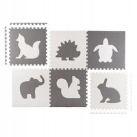 MATA PIANKOWA EVA ZWIERZĄTKA DUŻE PUZZLE 180x120 cm DLA DZIECI RICOKIDS