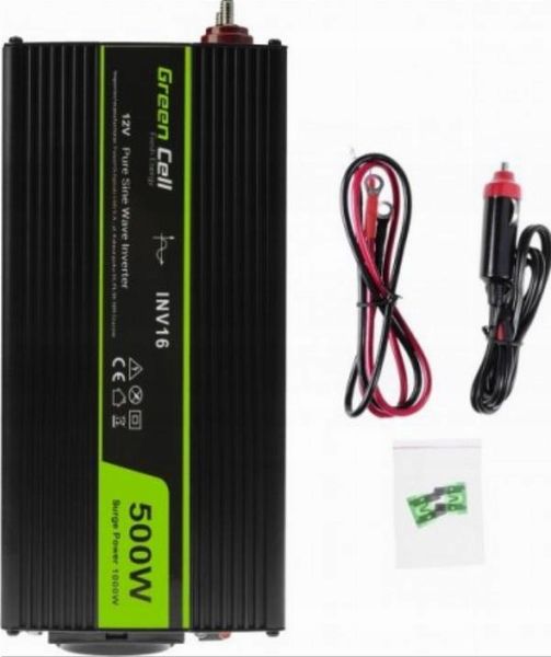 Green Cell 12V na 230V Czysta sinusoida 500W zdjęcie 4