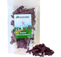 FACTORYHERBS Burak liofilizowany czerwony przysmak królika gryzoni 20g