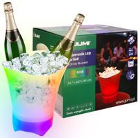 Pojemnik WIADERKO na lód RGB z oświetleniem LED COOLER 5L głośnik BLUETOOTH