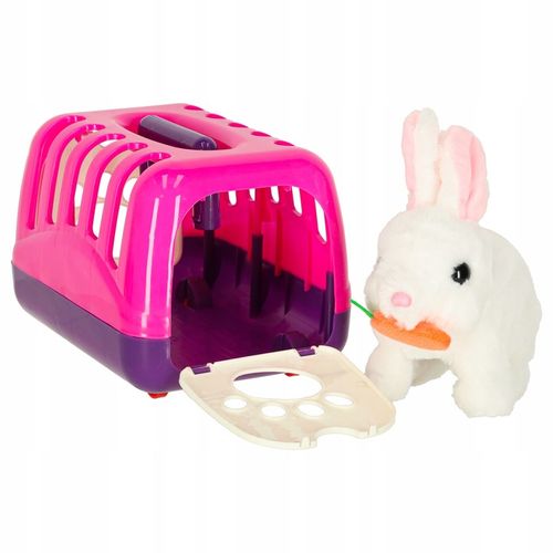 ZABAWKA INTERAKTYWNA PLUSZOWY KRÓLIK Z MARCHEWKĄ CHODZI I RUSZA USZAMI na Arena.pl