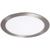 Wpust LAMPA sufitowa LOIS 5575 Rabalux okrągła OPRAWA podtynkowa LED 18W 3000K satynowy chrom