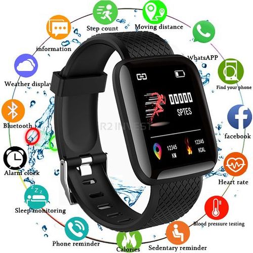 SMART BAND M116 CZARNY ZEGAREK na Arena.pl