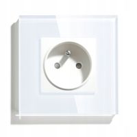 GNIAZDKO ELEKTRYCZNE SZKLANE POJEDYNCZE KONTAKT GNIAZDO 16A